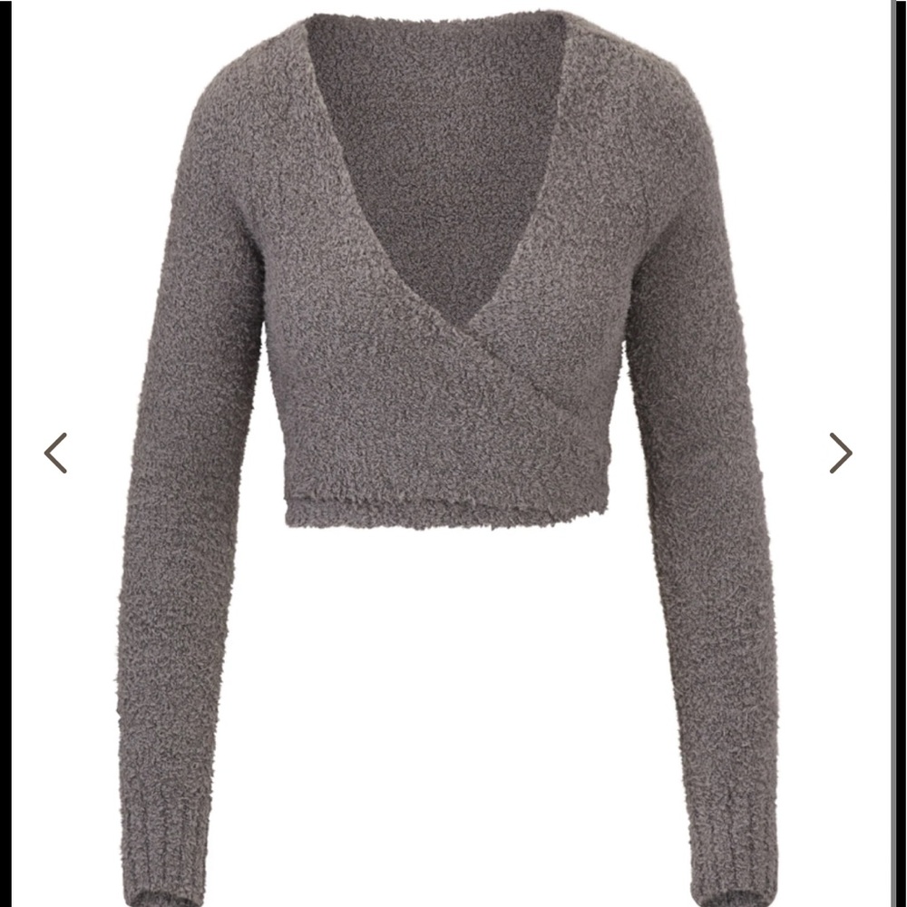SKIMS COZY KNIT WRAP TOP
